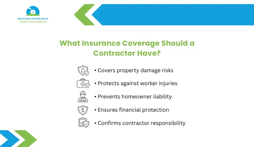 About People Helping People contractor insurance coverage checklist