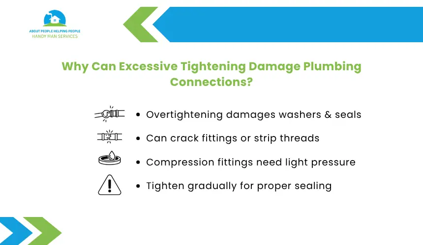 About People Helping People plumbing tightening damage guide