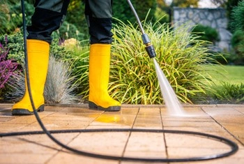 About People Helping People pressure washing patio pavers