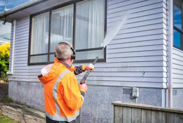 About People Helping People soft washing home siding